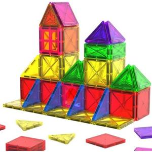 Crenova Magnetic Tiles Toddler Magnet Toys, Mini Magnetic Building Blocks for Kids Ages 3+ Travel Set, Educational Toy for Boys Girls Sensory Play Preschool Learning Classroom Must Haves