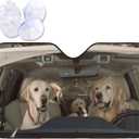 Two Dogs Driving Car Front Windshield Sun Shade,Auto Sunshade for Car Truck SUV - Blocks Uv Rays Sun Visor Protector (51" X 27.5"Inch,Upgrade Hardened) (Onesize, Style 3)