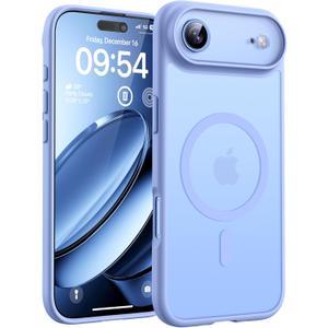 TOCOL for iPhone Air Case, Full Camera Protection, Built-in Magnetic Ring, Compatible with Magsafe Charger, Drop Protection, Translucent Matte Phone Case for iPhone 17 Air 6.5 inch (Light Blue)