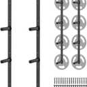 Kipika Weight Plate Storage Rack - Wall Mounted Weight Plate Holder with Durable Steel Construction Organizer for Olympic Plates, 1000lb Capacity, Space-Saving for Home Gym
