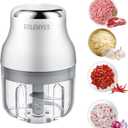 Garlic Chopper, Mini Food Processor, USB Rechargeable Mini Chopper, Powerful Garlic Crusher, Blender to Vegetable, Wireless Vegetable Chopper for Ginger, Chili, Fruit, Meat, etc250ML