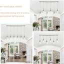6-Lights Pendant Lighting for Kitchen Island in Brushed Nickel, Ceiling Light Fixtures with Adjustable Hanging Wire & Clear Glass Shades
