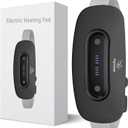 Electric Heating Pad, Portable Cordless Menstrual Heating Pad with 4 Heat Levels and 4 Massage Modes, Fast Large Heating Belly Wrap Belt for Cramps, Back Pain Relief Gifts for Women Girls Her(Black)