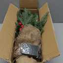 Mini Christmas Tree,20 inch/50CM Small Christmas Tree with Lights with 2M LED Lights,75 Branch Tips,for Home Office Christmas Decorations