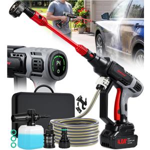 KimPump Cordless Car Washer with 6-in-1 Nozzle with Copper Brushless Motor