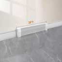 Upgraded 3 FT Baseboard Heater Cover with Left and Right Endcaps, Galvanized Steel Easy Slip-On Heater Cover for Replacing Old and Rusty Looking Electric and Hydronic Base board Heat Covers