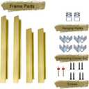 Canvas Frame 36x48, DIY Metal Canvas Floater Frame, 1.5" Deep Floating Frames, Floater Frames for Art and Painting (Light Gold,36"x48")