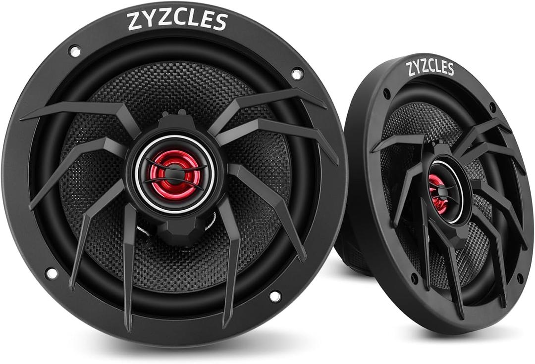 2026 Upgraded Premium 6.5" Hi-Fi Coaxial Car Speakers, 1000W Max Power, 250W RMS, 4 Ohm Car Audio Coaxial Speakers- Transform Your Drive into a Concert Hall Experience (Pair)