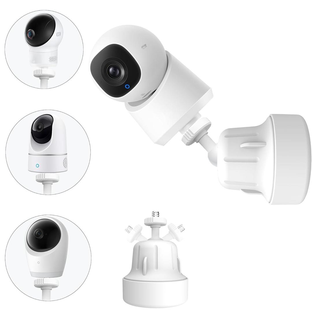 Adjustable Baby Monitor Wall Mount Stand Holder Compactible for eufy Security E30 / E220 / C220 /E21/ E110 / C2110 / T8417/ T8354/ T8300 /Baby Camera Flexible Clip clamp Mount Stand