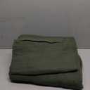 Green Duvet Cover Queen Size, 100% Sandwashed Cotton Soft Queen Duvet Cover Set 3 Pieces with Zipper Clousre & Corner Buttons (Green, Queen 90 x 90)