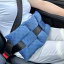 Ostomy Seatbelt Pillow, Ostomy Driving Protector, Stoma Shiled Ileostomy Urostomy Riding Guard, No Squeezing, Ostomate Must Have Supplies, Minky Dot Denim Blue