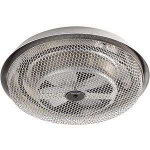 Broan-NuTone 157 Low-Profile Fan-Forced Ceiling Heater, Enclosed Sheath Element for Bathroom, Kitchen, and Home, Standard, Satin Aluminum