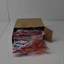 150 Pcs Patriotic Star Crazy Silly Straws Bulk 4th of July Red Blue White Loop Silly Reusable Plastic Drinking Straws for Veterans Day, Election Independence Day Party Supplies Decoration