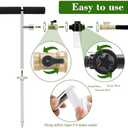 Tree Watering Spike, Caulimo Deep Root Watering Tool for Trees with Fertilizer Bottle, Stainless Steel Root Feeder for Garden, Orchard& Shrubs, Tree Irrigation System with Brass Valve|T-Handle