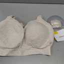 Momcozy Busty Nursing Bras, U.S.Cotton Wirefree Fixed Padded Maternity Bra, Full Coverage Adjustable Fit (Beige, XL)