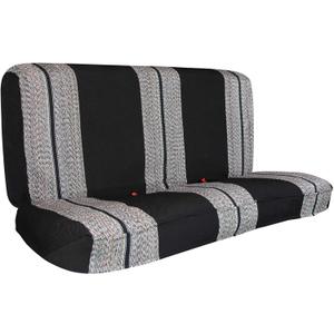 Leader Accessories Saddle Blanket Black Full Size Pickup Trucks Bench Seat Cover Universal Work with Bench Seats