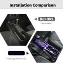 RT-TCZ Gear Shift Panel Trim Cover Cup Holder Trim Cover Decoration Interior Accessories Compatible with Jeep Wrangler JK JKU 2011-2017,Purple