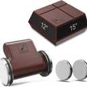 imarku Knife Sharpener, Professional Rolling Knife Sharpener with ABS Construction, 2 Diamond Discs & 4 Magnetic Angles (12/13/15/20) for All Kitchen Knife Set, Mothers Day Gifts for Mom (deep brown)