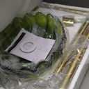 Gold Floor Lamp for Living Room,Unique Vintage Standing Tall Lamp,Mid Century Modern Floor Lamps Arc Green Glass Floor Lamps for Office Corner