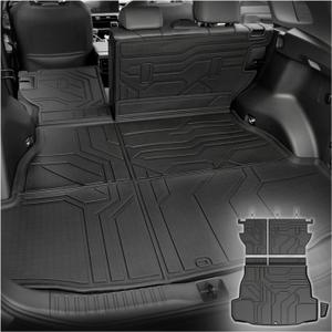 Cargo Mat for Toyota RAV4 Hybrid 2026 Accessories | Not Fit Limited/PHEV, Cargo Liner & Rear Seat Back Protector, All Weather TPE, Non Slip & Odorless & Scratch Proof