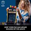 LEGO Icons PAC-Man Arcade Building Sets for Adults - Collectible Office, Shelf, or Bedroom Decor - Gifts for Men & Women - W/Moving Handle to Recreate Game - 10323, Medium