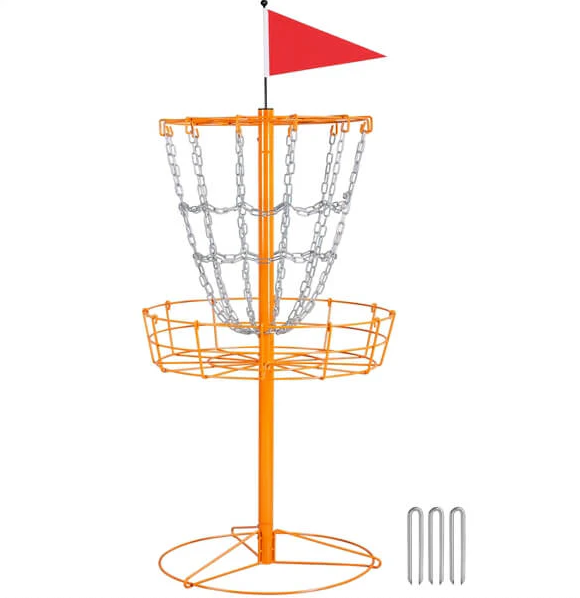 Yaheetech Golf Goal Basket 12-Chain, Orange 