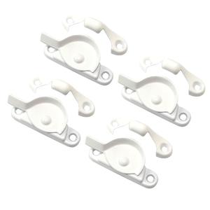QCAA Zinc Die Cast Window Sash Lock, 2-7/16", White, 4 Pack, Made in Taiwan