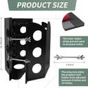 Adjustable Heavy Duty BBQ Propane Tank Mounting Bracket, Cylinders Vehicle Tank Holder for 17/20/22 lb Propane Tanks with Anti-Wear Rubber Strip, Suitable for Truck, RV, Trailer, Camper