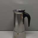 2 Cup Stovetop Espresso Maker Stainless Steel Moka Pot Stove Top Percolator Italian Coffee Makers Capable Mocha Greca Machine Cafe Classic Induction Cookers for Home and Camping 100ml 3.3oz