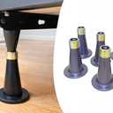 6PCS Reinforced Replacement Bed Frame Feet to Replace Wheels. Easy to Install, Prevent Sliding & Protect Floor