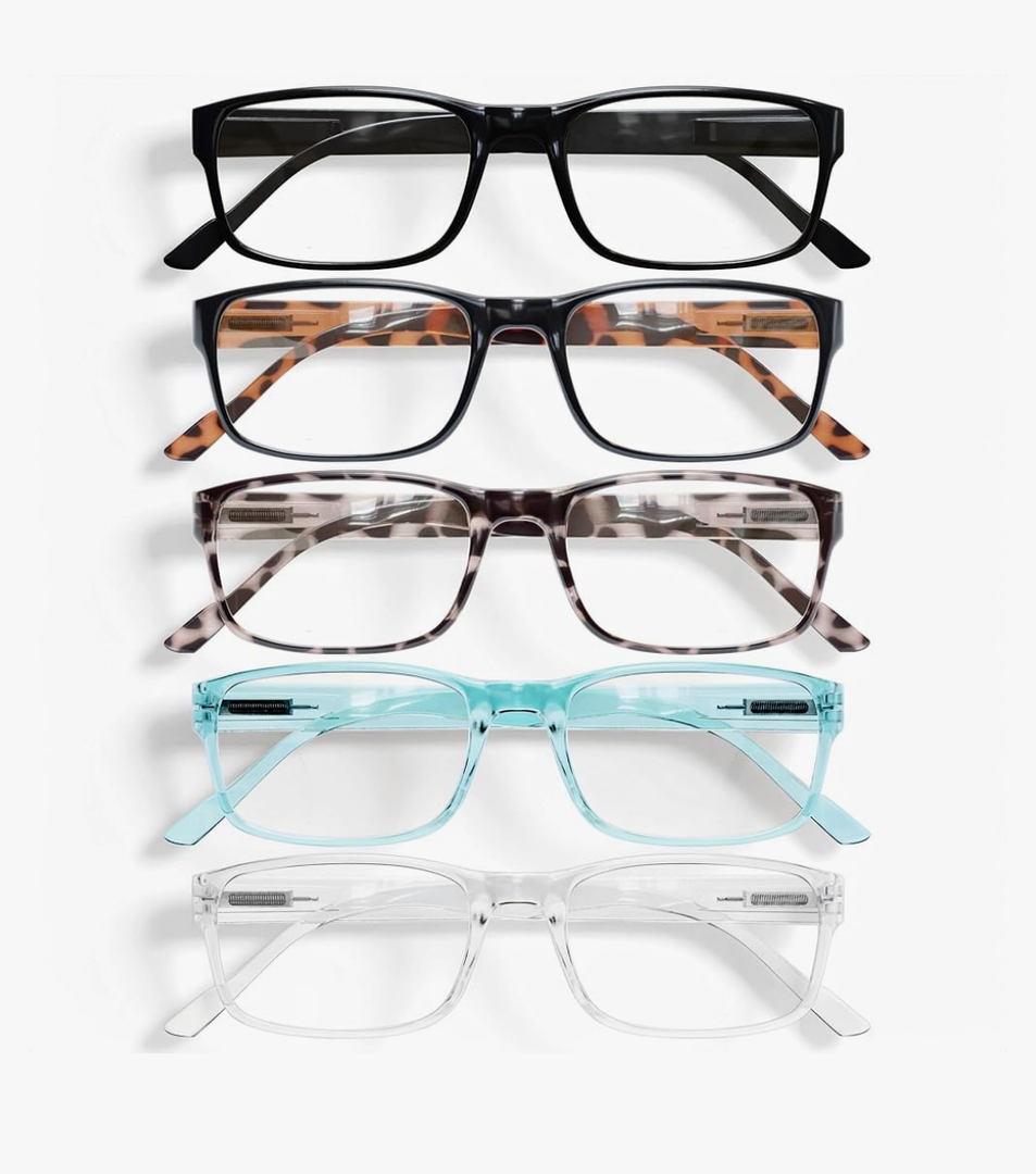 Gaoye Professional Reading Glasses for All Day - Computer Readers with Blue Light Protection - Value Pack