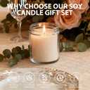 12 PCS 8oz Large Eucalyptus Scented Long Lasting Pure Soy Wax Candles | Calming Home Fragrance | Premium Bulk Gift Set | Wedding Favors, Spa, Hotel & Corporate Events