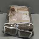 Dark Taupe 96 Inch Blackout Pinch Pleated Curtains 2 Panel Set for Living Room Darkening Thick Linen Textured 100% Black Out Drapes 96 Inches Long Pinch Pleat Light Blocking Bedroom Brownish Gray