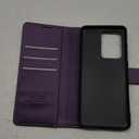 FLIPALM Wallet Case for Samsung Galaxy S21 Ultra, RFID Blocking Credit Card Holder, PU Leather Folio Flip Kickstand Protective Shockproof Cover for Samsung S21 Ultra (Purple)