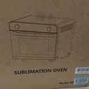 Sublimation Oven Machine with Fast Preheat & Precise Temperature,38QT/36L 120V 1800W Large Capacity for Sublimation Tumblers,Mugs,Bottles,Full Wrap Printing,Includes Gloves & Tape,Digital Touch Screen