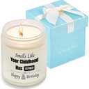 Kosmickiss 18th Birthday Gifts for Girls Boys, Funny 18 Year Old Girl Boy Bday Gifts, Happy 18th Birthday Decorations for Girls Boys, Handmade Soy Wax Candle