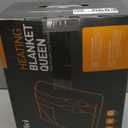 Tefici Heated Blanket Queen Size with Dual Control，Soft Flannel Electric Blanket Queen,Fast Heating with 3 Heat Levels,8 Hours Auto Off,Machine Washable, ETL&FCC Certified，84x90Inch，Gray