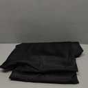 sancua Round Tablecloth - 90 Inch - Water Resistant Spill Proof Washable Polyester Table Cloth Decorative Fabric Table Cover for Dining Tables, Buffet Parties and Camping, Black