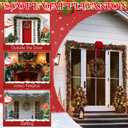 Garland Hanger for Front Door, Adjustable Fits 32"-80" Doors, Heavy-Duty Christmas Halloween Decoration Holder, Garland Holder for Door Frame for Wreaths, Lights & More No Screws (L(70.8"-80.7"))