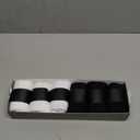 CelerSport 6 Pack Men's Ankle Socks with Cushion, Sport Athletic Running Socks, 3 Black + 3 White, X-Large