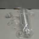 Didaey 48 Pcs Disposable Plastic Wine Glasses 6 oz Party Wine Cups Hard Plastic Drinking Glasses with Stem Stackable Stemmed Goblets for Champagne Dessert Wedding Home Toasting(Clear)