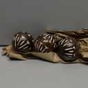 Samhita Mango Wood White Decorative Ball Set of 3 for Living, Dining Room Decor - Coffee Table Centerpiece Home Dcor (3" x 3"x 3")