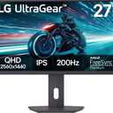 LG 27G61ZB-B 27-inch Ultragear IPS QHD 200Hz 1ms HDR10 Gaming Monitor