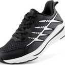 DREAM PAIRS Boys Girls Shoes Kids Tennis Athletic Running Footwear Lace Up Walking DuraPlay Breathable Lightweight Sneakers for Little/Big Kid (Black)