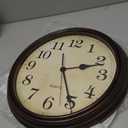 HYLANDA Wall Clock, Bronze Silent Non Ticking Classic Battery Operated Clocks, Decorative for Living Room, Bedrooms, Kitchen, Office (16 inch) A_bronze