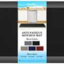 StepRite 4/5 Inch Thick Kitchen Mat Anti Fatigue Mat Kitchen Rugs Kitchen Decor Non-Slip, Stain Resistant, Waterproof Kitchen Mats Desk Mat for Kitchen, Office, Workshop, Black, 20'' x 47''