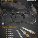 Fuel Line Kit, Compatible With 1988-1997 GM Gas Trucks, including Chevy C1500 C2500 C3500 K1500 K2500 K3500, GMC C3500 K3500, Complete Nylon Fuel Line Set, Replace# NFR0013, GM23B, FL-GM22B, FLGM22B