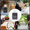 LemonRoad 60 Sets Funeral Favors Celebration of Life Favors Cross Crystal Stones Bulk with Sympathy Thank You Cards Organza Bags for Funeral Guest Return Gifts (Black)