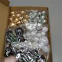 NACHLYNN 80 Pcs Cake Balls Decorations Mini Balloon Cake Topper Balls Foam Cupcake Toppers Balls for Cake Decorating Birthday Parties Weddings Anniversary (Black Silver Gold Series)