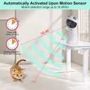 TBTeek Cat Toy, Automatic Motion-Activated, 5 Fun Patterns, 4 Speed Modes, Adjustable Light Angles, Random Rotating Trajectory, Rechargeable